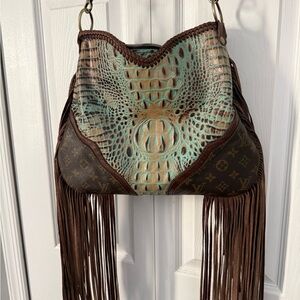 L3 Design Western Bag brown turquoise
